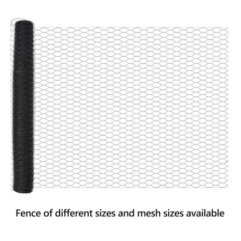 HEXAGON FENCE SZARY 1.4X10M STAL