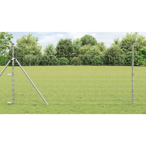 OGRODZENIE PASTWISKOWE SREBRNY 25X1,2M STAL GALWANIZOWANA