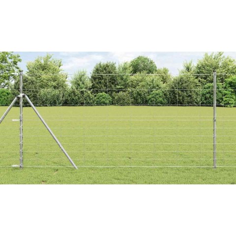 OGRODZENIE PASTWISKOWE SREBRNY 25X1,2M STAL GALWANIZOWANA
