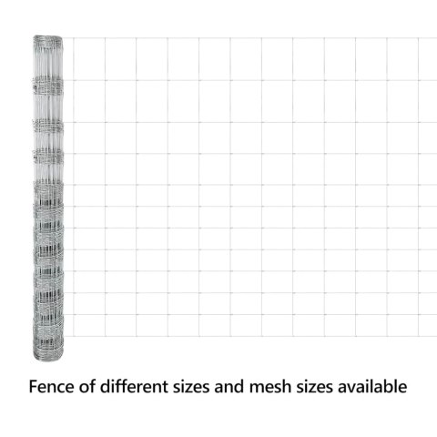 OGRODZENIE PASTWISKOWE SREBRNY 25X1,4M STAL GALWANIZOWANA