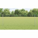 SŁUPEK OGRODZENIOWY. 5 SZT. SREBRNY 80CM STAL