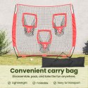 BASEBALL I SOFTBALL CZARNY 214.5X 89.5X 181CM POLIESTER