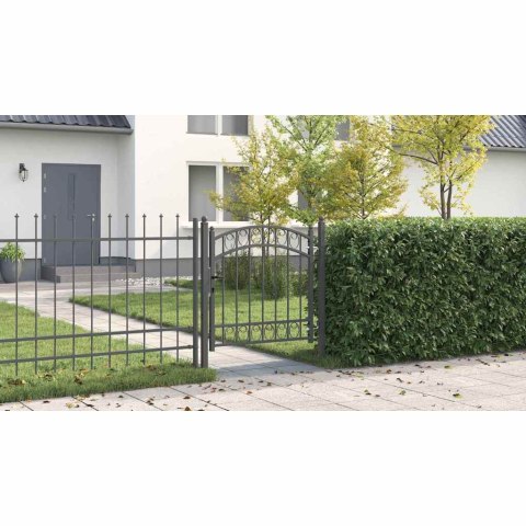 BRAMA OGRODZENIOWA EMMEN 100X100CM STAL MALOWANA PROSZKOWO