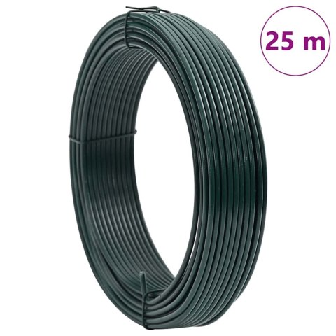 DRUT DO WIĄZANIA OGRODZEŃ ZIELONY 25 PVC 250X0,18CM