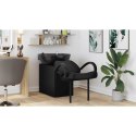 FOTEL DO SZAMPONU CZARNY 63X141X92CM PVC