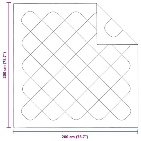 KOŁDRA BIAŁA 200X200CM MIKROFIBRA