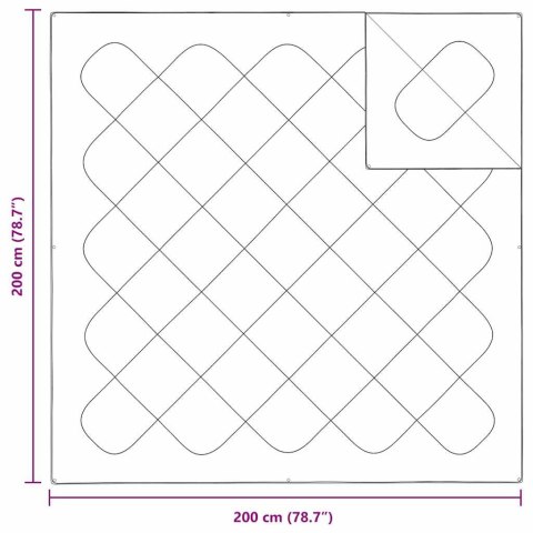 KOŁDRA BIAŁA 200X200CM MIKROFIBRA