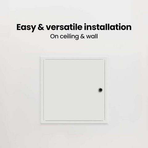 PANEL DOSTĘPU BIAŁY 30X30CM STAL