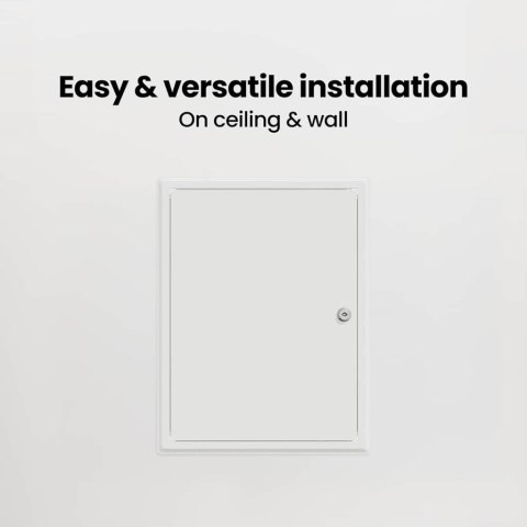 PANEL DOSTĘPU BIAŁY 30X40CM STAL