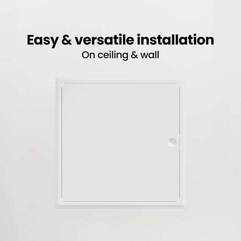 PANEL DOSTĘPU BIAŁY 40X40CM STAL