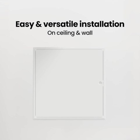 PANEL DOSTĘPU BIAŁY 60X60CM STAL