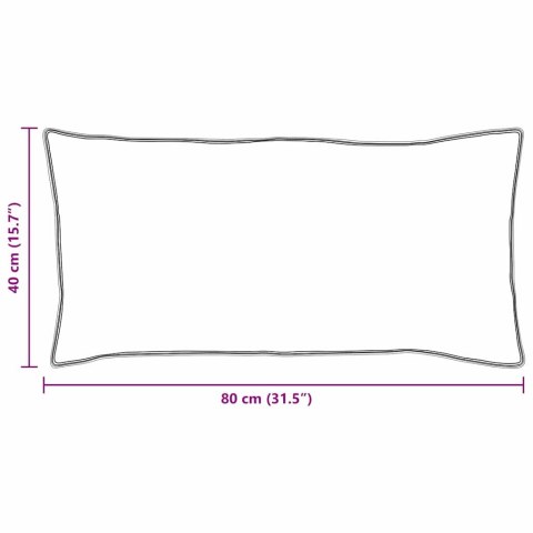 PODUSZKA Z PODUSZKĄ BIAŁY 40X 80CM 130GSM 100% BAWEŁNA