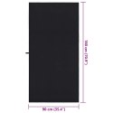 RĘCZNIKI SPORTOWE 2 SZT CZARNY 180X90CM POLIESTER I POLIAMID