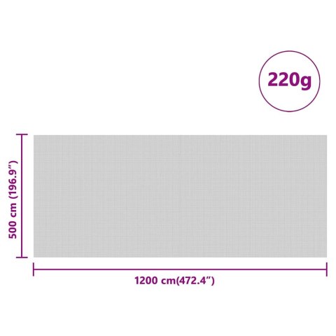 VidaXL Pokrywa na silos Zielony 12 x 5 m HDPE