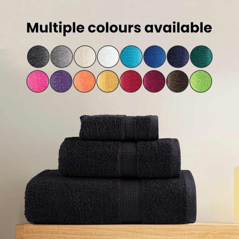 VidaXL Ręcznik Gościnny SOLUND 25 pcs Czarny 70 x 140 cm 550 gsm