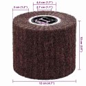 VidaXL Rolle do Szlifowania 3 pcs Brązowy 12 x 12 x 10 cm