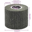 VidaXL Rolle do Szlifowania 3 pcs Czarny 12 x 12 x 10 cm