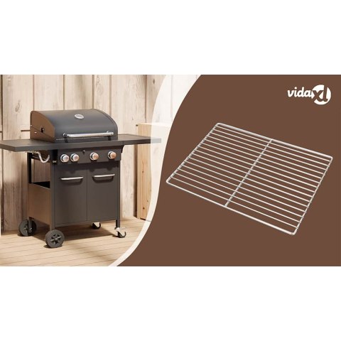 VidaXL Ruszt grillowy Srebrny 45 x 40 cm Stal nierdzewna