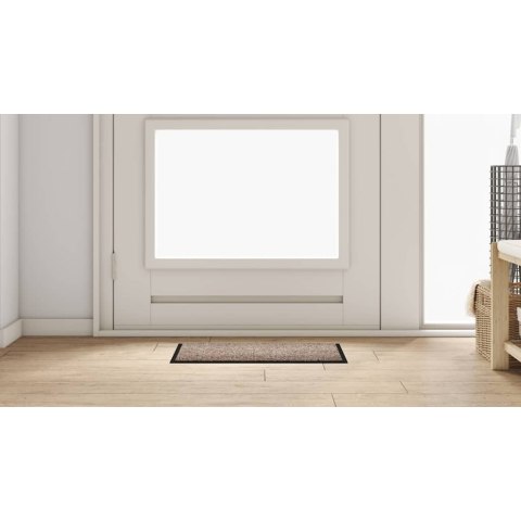 DYWANIK DRZWIOWY BEŻOWY 60X40X1.2CM TKANINA TEDDY