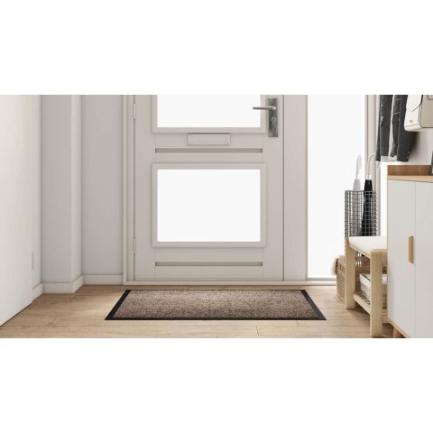 DYWANIK DRZWIOWY BEŻOWY 80X120CM TKANINA TEDDY