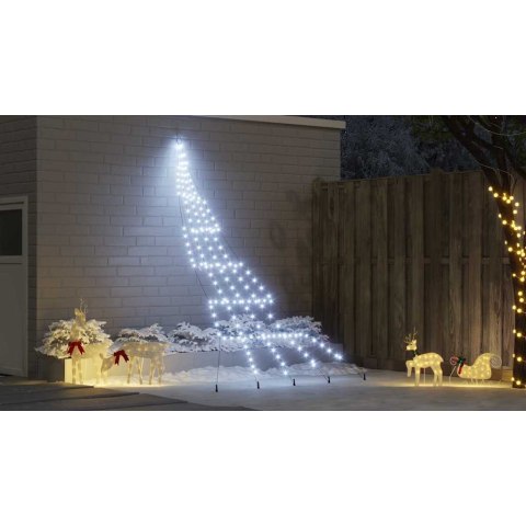 CHOINKA ŚWIĄTECZNA LED CHŁODNA BIEL 511CM METAL