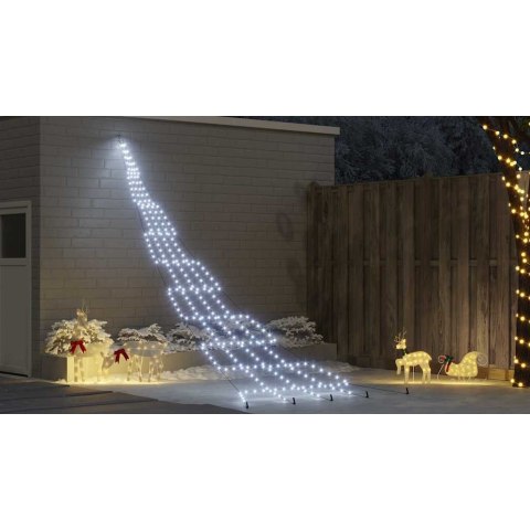 CHOINKA ŚWIĄTECZNA LED CHŁODNA BIEL 511CM METAL