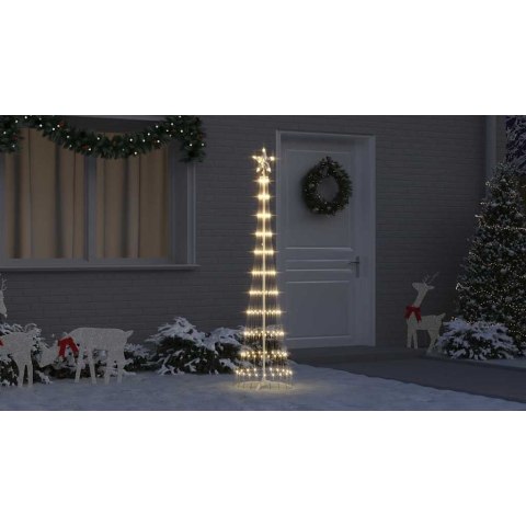 CHOINKA ŚWIĄTECZNA LED CIEPŁA BIEL 138.5X138.5X399CM METAL