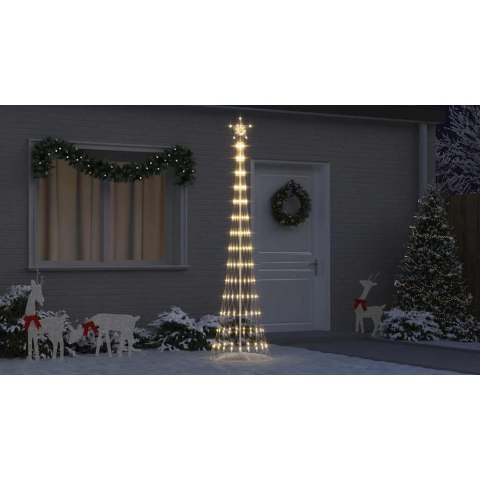 CHOINKA ŚWIĄTECZNA LED CIEPŁA BIEL 138.5X138.5X399CM METAL