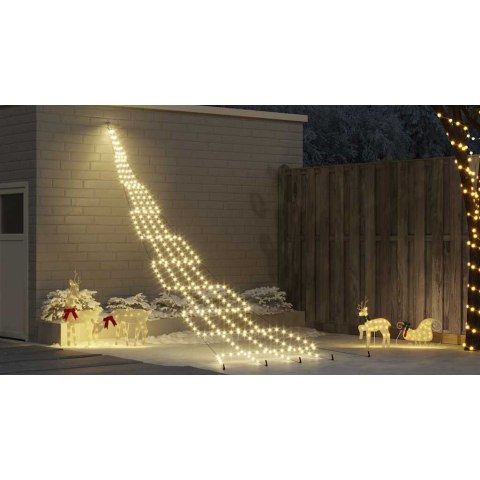 CHOINKA ŚWIĄTECZNA LED CIEPŁA BIEL 511CM METAL