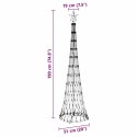 CHOINKA ŚWIĄTECZNA LED NIEBIESKI 138.5X138.5X399CM METAL