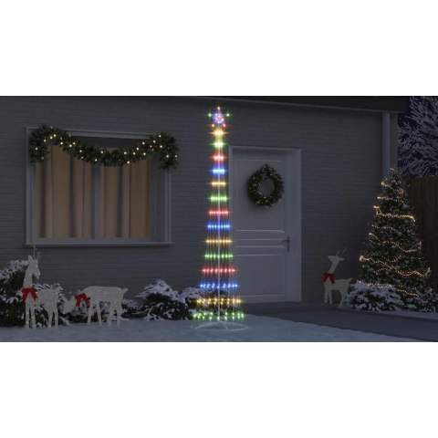 CHOINKA ŚWIĄTECZNA LED WIELOKOLOROWE 138.5X138.5X399CM