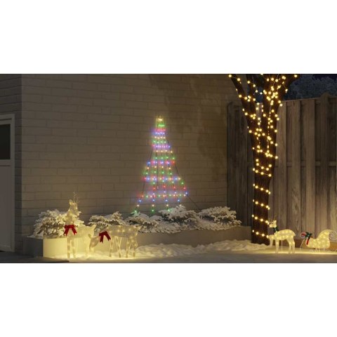 CHOINKA ŚWIĄTECZNA LED WIELOKOLOROWE 511CM METAL