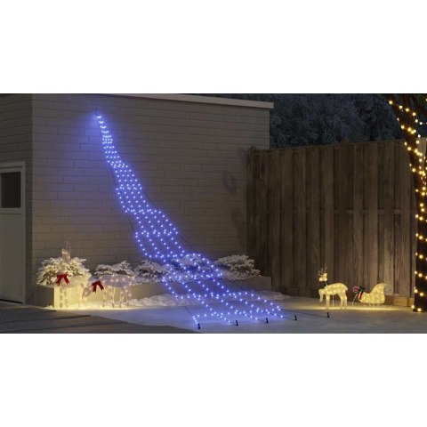CHOINKA ŚWIĄTECZNA LED Z 276 DIODAMI LED NIEBIESKI 511CM METAL