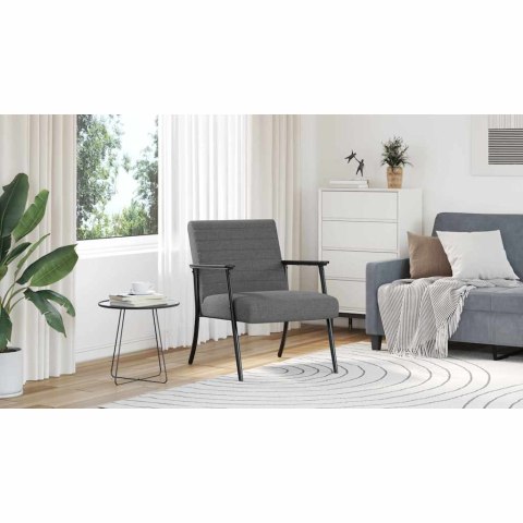 FOTEL CIEMNOSZARY 59X75X78CM TKANINA