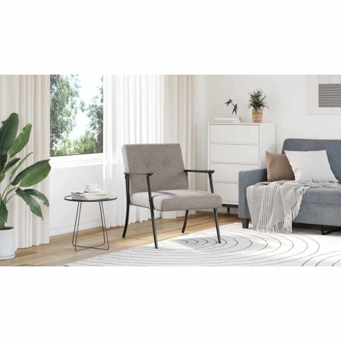 FOTEL CIEMNOSZARY 59X75X78CM TKANINA