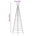 LEDOWA CHOINKA BOŻONARODZENIOWA Z KOLCAMI DO ZIEMI NIEBIESKI