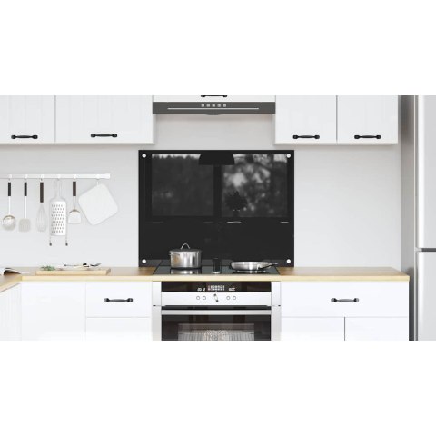 PANEL KUCHENNY ŚCIENNY OCHRONNY CZARNY 80X60 SZKŁO HARTOWANE