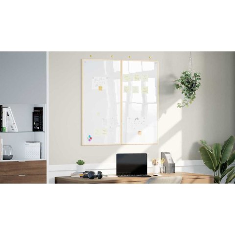 TABLICA MAGNETYCZNA SUCHOŚCIERALNA BIAŁY 100X1.4X100CM