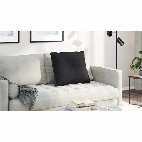 VidaXL Poduszka na plecy Czarny 60 x 19 x 50 cm tkanina