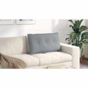 VidaXL Poduszka na plecy Jasnoszary 80 x 19 x 50 cm tkanina