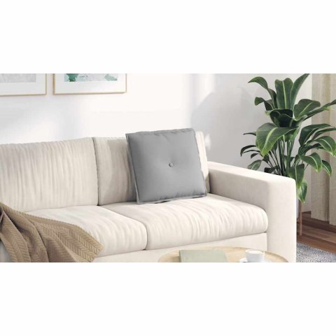VidaXL Poduszka na plecy Szary chmur 50 x 19 x 45 cm tkanina
