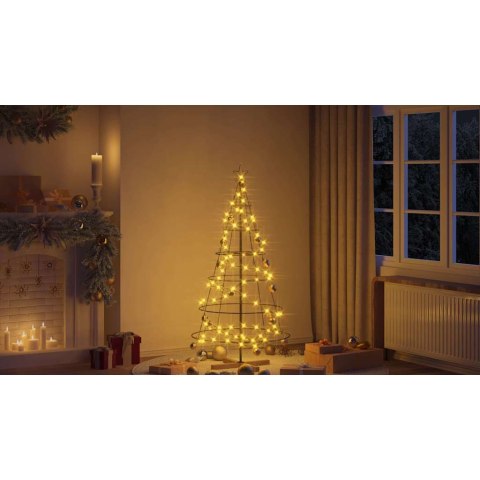 CHOINKA STOŻKOWA ŚWIĄTECZNA Z PODSTAWĄ CZARNY 150CM STAL