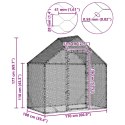 KLATKA DLA KUR 170X100X177CM STAL GALWANIZOWANA