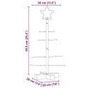 METALOWA CHOINKA ŚWIĄTECZNA Z PODSTAWĄ CZARNY 60CM