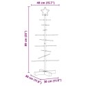 METALOWA CHOINKA ŚWIĄTECZNA Z PODSTAWĄ CZARNY 90CM