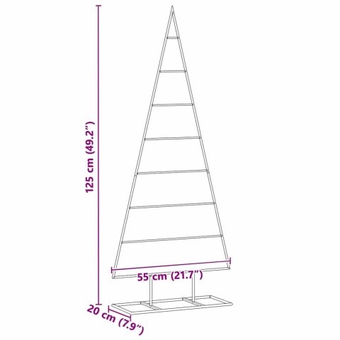 METALOWA CHOINKA ŚWIĄTECZNA Z PODSTAWĄ ZŁOTY 125CM