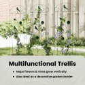 OGRODZENIE OGRODOWE 3 PCS ZIELONY 110X40CM STAL