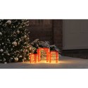 VidaXL Dekoracja Pudełka Prezentowego 3 pcs Ciepła biel Akryl