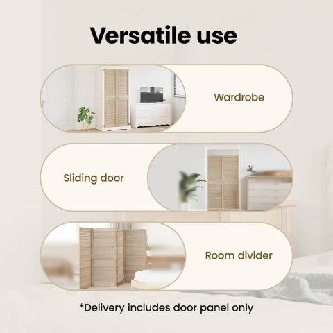VidaXL Drzwi do szafki z drzwiami 2 pcs Naturalny 170 x 2,1 x 59,5 cm
