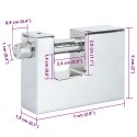 VidaXL Kłódka 12 pcs Srebrny 7 x 1,9 x 5 cm Żelazo